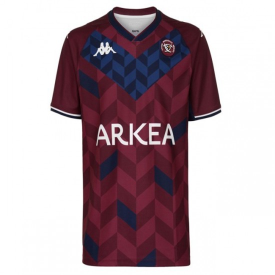 Camisola Union Bordeaux Begles Rugby Equipamento Primeiro 2020-2021 Manga Curta